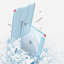 Заредете изображение във визуализатора на галерията – Dux Ducis Toby case for iPad 10.9'' 2022 (10 gen.) cover with space for Apple Pencil stylus smart cover stand blue
