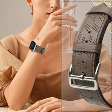 Заредете изображение във визуализатора на галерията – Strap Leather Leather strap for Apple Watch SE, 8, 7, 6, 5, 4, 3, 2, 1 (41, 40, 38 mm) bracelet dark brown
