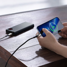 Заредете изображение във визуализатора на галерията – Baseus Adaman power bank with fast charging 20000mAh 22.5W + USB C 3A cable 0.3m black
