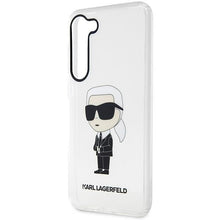 Заредете изображение във визуализатора на галерията – Karl Lagerfeld KLHCS23SHNIKTCT S23 S911 transparent hardcase Ikonik Karl Lagerfeld
