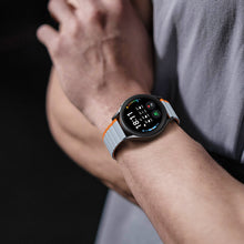 Заредете изображение във визуализатора на галерията – Universal Magnetic Strap Samsung Galaxy Watch 3 45mm / S3 / Huawei Watch Ultimate / GT3 SE 46mm Dux Ducis Strap (22mm LD Version) - Gray Orange
