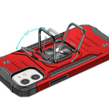 Заредете изображение във визуализатора на галерията – Wozinsky Ring Armor case for iPhone 14 Plus armored cover magnetic holder ring red

