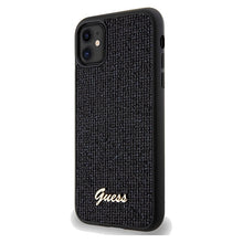 Заредете изображение във визуализатора на галерията – Original Case GUESS Disco Metal Script hardcase GUHCN61PMSDGSK for Iphone 11/ Xr black

