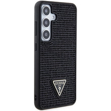 Заредете изображение във визуализатора на галерията – Guess Rhinestone Triangle case for Samsung Galaxy S24 - black
