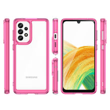 Заредете изображение във визуализатора на галерията – Outer Space Case for Samsung Galaxy A33 5G cover with a flexible frame pink
