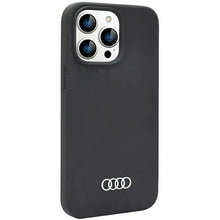 Заредете изображение във визуализатора на галерията – Original Case AUDI hardcase Silicone Case AU-LSRIP14PM-Q3/D1-BK for Iphone 14 Pro Max black
