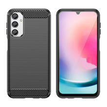 Заредете изображение във визуализатора на галерията – Flexible carbon pattern case for Samsung Galaxy M34 Carbon Case - black
