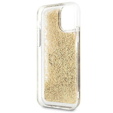 Заредете изображение във визуализатора на галерията – Original Case GUESS hardcase 4G Big Liquid Glitter GUHCN61LG4GGO for Iphone 11/ Xr Gold
