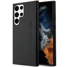 Заредете изображение във визуализатора на галерията – AMG AMHCS23LBLSCA S23 Ultra S918 black/black hardcase Carbon Stripe&amp;Embossed
