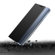 Заредете изображение във визуализатора на галерията – New Sleep Case for Samsung Galaxy S23 Ultra cover with flip stand blue
