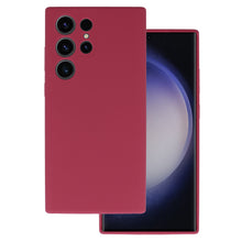 Заредете изображение във визуализатора на галерията – Silicone Lite Case for Samsung Galaxy S22 Ultra burgundy
