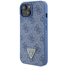 Заредете изображение във визуализатора на галерията – Original Case GUESS hardcase Crossbody 4G Metal Logo GUHCP15SP4TDSCPB for Iphone 15 blue
