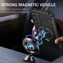 Заредете изображение във визуализатора на галерията – Tel Protect Armor Magsafe Metal Ring Case for Samsung Galaxy S23 black
