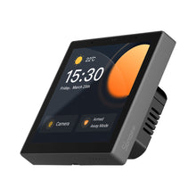 Заредете изображение във визуализатора на галерията – Sonoff smart home control panel with touchscreen Zigbee 3.0 Google Assistant, Alexa black (NSPanel Pro)

