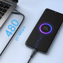 Заредете изображение във визуализатора на галерията – Joyroom USB cable - micro USB 2.4A Surpass Series for fast charging and data transfer 0.25 m black (S-UM018A11)
