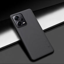 Заредете изображение във визуализатора на галерията – Nillkin Super Frosted Shield Case for Xiaomi Redmi Note 12 Pro / Poco X5 Pro 5G Cover + Phone Stand Black
