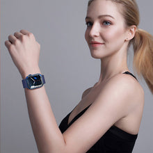 Заредете изображение във визуализатора на галерията – Strap Triple Protection strap for Apple Watch SE, 8, 7, 6, 5, 4, 3, 2, 1 (41, 40, 38 mm) bracelet navy blue
