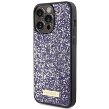 Заредете изображение във визуализатора на галерията – Original faceplate case GUESS GUHCP15XPFGSBSP for iPhone 15 Pro Max (Rhinestone Metal Logo / Light pink)
