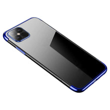 Заредете изображение във визуализатора на галерията – Clear Color Case Gel TPU Electroplating frame Cover for Samsung Galaxy A22 5G blue
