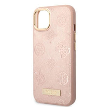 Заредете изображение във визуализатора на галерията – Guess GUHMP13MSAPSTP iPhone 13 6.1" pink/pink hardcase Peony Logo Plate MagSafe
