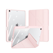 Заредете изображение във визуализатора на галерията – Dux Ducis Magi case for iPad 10.9'' 2022 (10 gen.) cover with stylus holder smart cover stand pink
