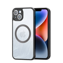 Заредете изображение във визуализатора на галерията – Armored case for iPhone 14 compatible with MagSafe Dux Ducis Aimo Mag - black
