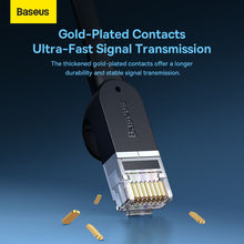 Заредете изображение във визуализатора на галерията – BASEUS high Speed RJ45 Gigabit network cable (flat cable) 1m Black PCWL-B01
