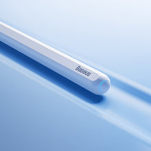 Заредете изображение във визуализатора на галерията – Baseus stylus with wireless charging for iPad white + replaceable tip

