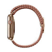 Заредете изображение във визуализатора на галерията – UNIQ pasek Aspen Apple Watch 40/38/41mm Series 4/5/6/7/8/SE/SE2 Braided różowy/grapefruit pink
