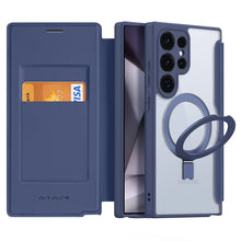 Заредете изображение във визуализатора на галерията – Dux Ducis Skin X Pro case with magnetic ring / stand for Samsung S24 Ultra - blue
