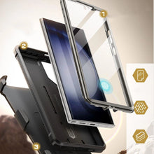 Заредете изображение във визуализатора на галерията – Unicorn Beetle Pro Supcase for Samsung Galaxy S24 Ultra - gray
