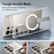 Заредете изображение във визуализатора на галерията – ESR Flickstand Boost Halolock case for Samsung Galaxy S24 Ultra - transparent
