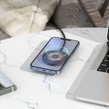 Заредете изображение във визуализатора на галерията – HOCO wirelles charger 3in1 15W support MagSafe charging Discovery CW45 black
