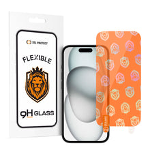 Заредете изображение във визуализатора на галерията – Tel Protect Best Flexible Hybrid Tempered Glass for IPHONE 15/15 PRO
