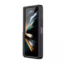 Заредете изображение във визуализатора на галерията – Nillkin Super Frosted Shield Fold Case for Samsung Galaxy Z Fold 5 5G black (bracket)
