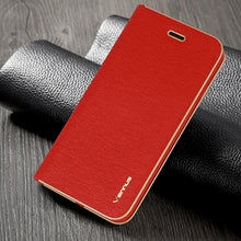 Заредете изображение във визуализатора на галерията – Vennus Book Case with frame for Samsung Galaxy S24 Ultra red
