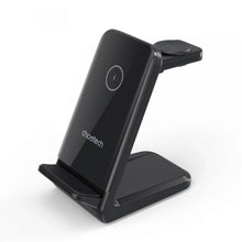 Заредете изображение във визуализатора на галерията – Choetech T608 15W 4in1 induction charging station - black
