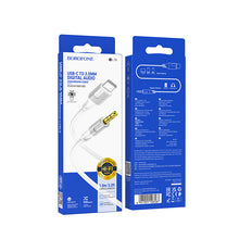 Заредете изображение във визуализатора на галерията – Borofone Cable BL19 Creator - jack 3,5mm to Type C - 1 metre white
