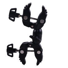 Заредете изображение във визуализатора на галерията – Double-sided clamp holder for the camera - black
