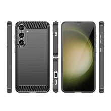 Заредете изображение във визуализатора на галерията – Case for Carbon Case Samsung Galaxy S24+ flexible silicone carbon cover - black
