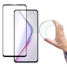 Заредете изображение във визуализатора на галерията – Wozinsky Full Cover Flexi Nano Glass Hybrid Screen Protector with frame for Xiaomi Redmi K30 Pro / Poco F2 Pro black
