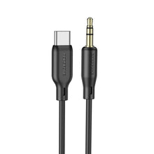 Заредете изображение във визуализатора на галерията – Borofone Cable BL18 - jack 3,5mm to Type C - 1 metr black
