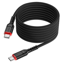 Заредете изображение във визуализатора на галерията – HOCO cable Type C to Typ C PD 60W VICTORY X59 2m black
