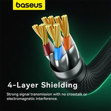 Заредете изображение във визуализатора на галерията – Baseus fast network cable RJ-45 cat.8 40Gbps 10m braided - black
