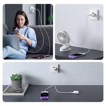Заредете изображение във визуализатора на галерията – Joyroom JR-TCN04 2xUSB-A 10.5W 2.1A mains charger - white
