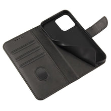Заредете изображение във визуализатора на галерията – Magnet Case with flap and wallet for Tecno Spark 10 Pro - black
