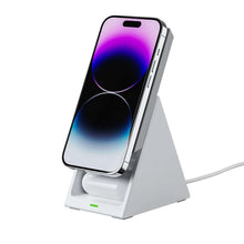 Заредете изображение във визуализатора на галерията – Choetech T600 15W 3in1 induction charging station - white
