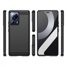 Заредете изображение във визуализатора на галерията – Carbon Case case for Xiaomi 13 Lite flexible silicone carbon cover black
