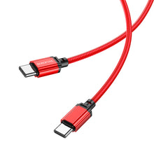 Заредете изображение във визуализатора на галерията – Borofone Cable BX87 Sharp - Type C to Type C - PD 60W 1 metre red
