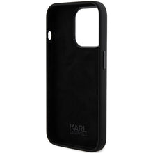 Заредете изображение във визуализатора на галерията – Original faceplate case KARL LAGERFELD KLHCP15LSDHKCNK for iPhone 15 Pro (Silicone KC / black)
